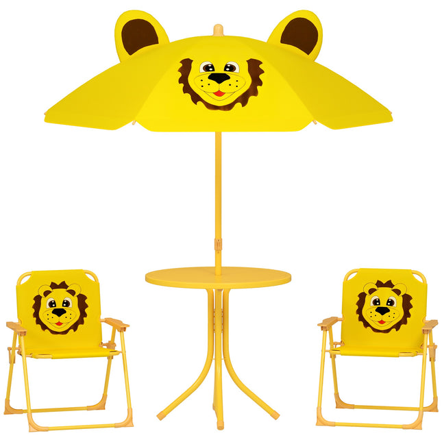 Kindergartenmöbel-Set, Löwen-Design, Gelb
