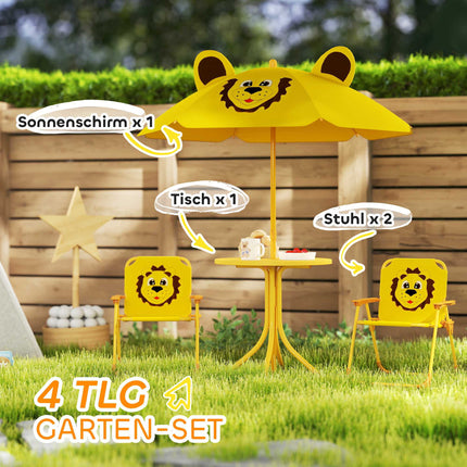 Kindergartenmöbel-Set, Löwen-Design, Gelb