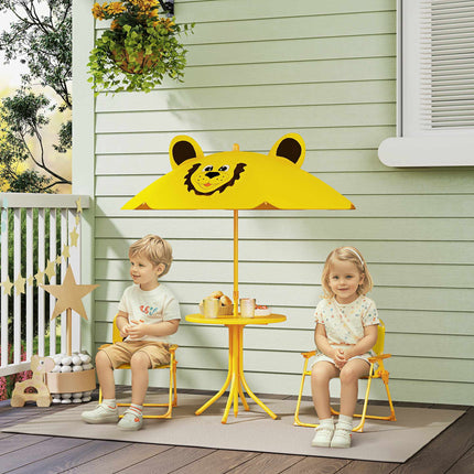 Kindergartenmöbel-Set, Löwen-Design, Gelb
