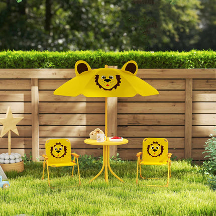 Kindergartenmöbel-Set, Löwen-Design, Gelb