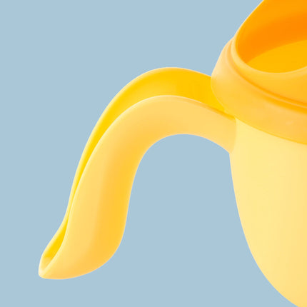 Children's Hair-Wash Set with Crown Cap & Brush - Yellow