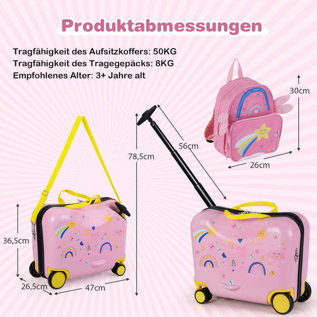 Kindergepäckset: 47cm Aufsitzkoffer & 30cm Rucksack