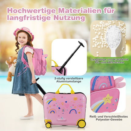 Kindergepäckset: 47cm Aufsitzkoffer & 30cm Rucksack