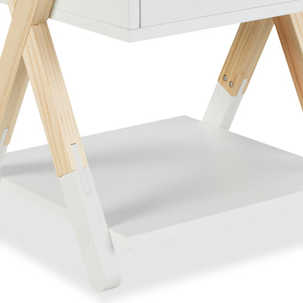 Children's Nightstand with Drawer, X-Design