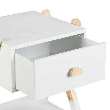 Children's Nightstand with Drawer, X-Design