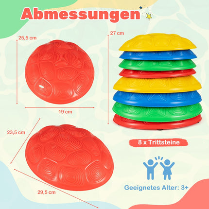 Children's Non-Slip Stepping Stones Set, 8-Piece