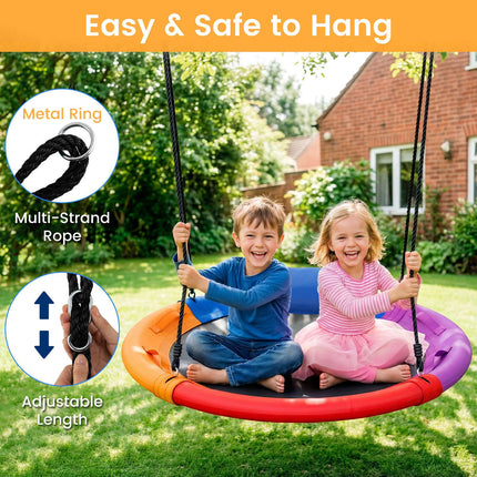 Outdoor-Nestschaukel für Kinder, 120 cm, verstellbares Seil