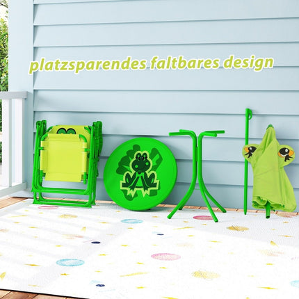 Children's Picnic Set with Umbrella – 4-Piece Folding Set