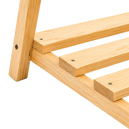 Children's Pine Clothes Rack, Natural Finish, 111.5 cm