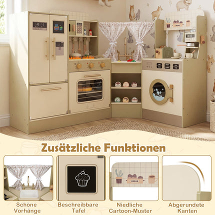 Kinder-Spielküche mit Wasserhahn & Spülmaschine