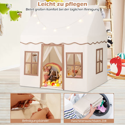 Kinder-Spielzelt mit Sternenlichtern, 121 x 101 x 137 cm