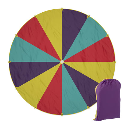 Children's Rainbow Parachute, 600 cm Diameter