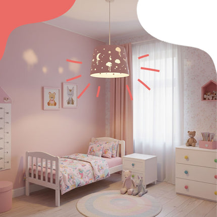 Kinderzimmer Hängelampe – Nachthimmel-Design
