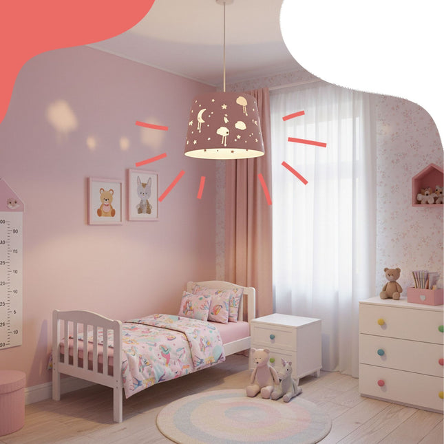 Kinderzimmer Hängelampe – Nachthimmel-Design