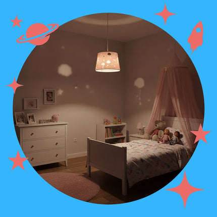 Kinderzimmer Hängelampe – Nachthimmel-Design