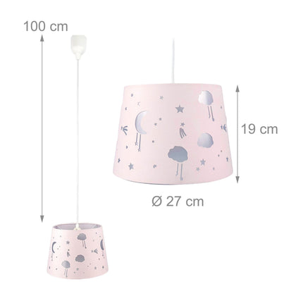 Kinderzimmer Hängelampe – Nachthimmel-Design
