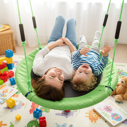 Children's Round Nest Swing with Padded Handles