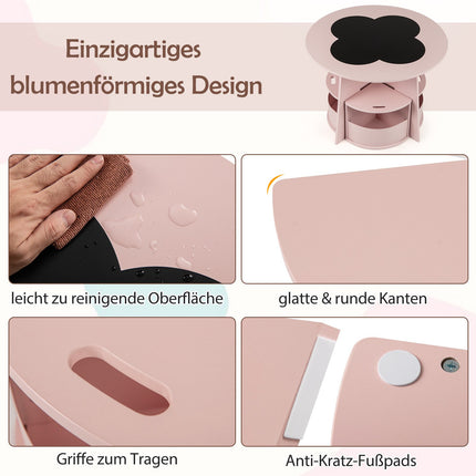 Kindersitzgruppe mit Stauraum, Rosa