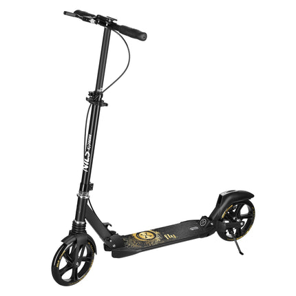 Kinderroller, Gold, 200mm Räder, Verstellbarer Lenker