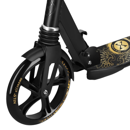 Kinderroller, Gold, 200mm Räder, Verstellbarer Lenker