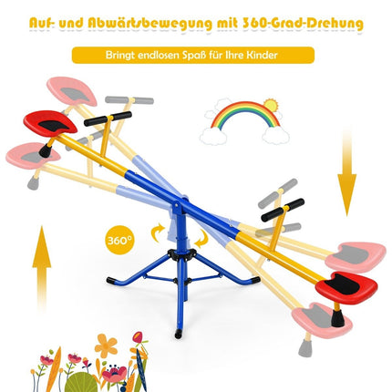 Kinderschaukelwippe – Metall, 2 Sitze, 182 cm