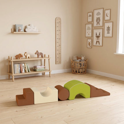 Children's Soft Play Set, 5-Piece Foam Blocks, Corduroy