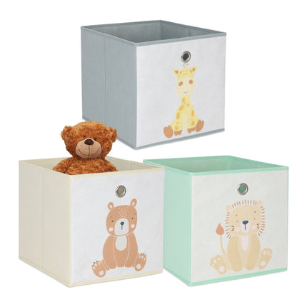 Children's Storage Boxes, Foldable, 3-Pack