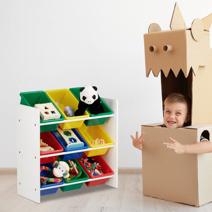 Dětský úložný regál s boxy