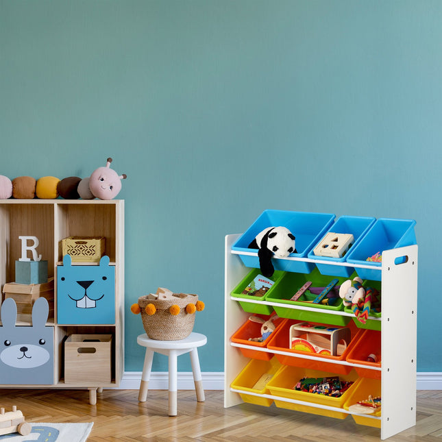 Children's Storage Shelf with Bins