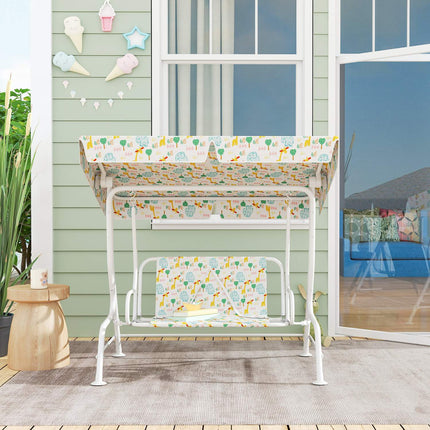 Children's Swing Seat, Steel Frame, 2-Seater, 60 kg Capacity