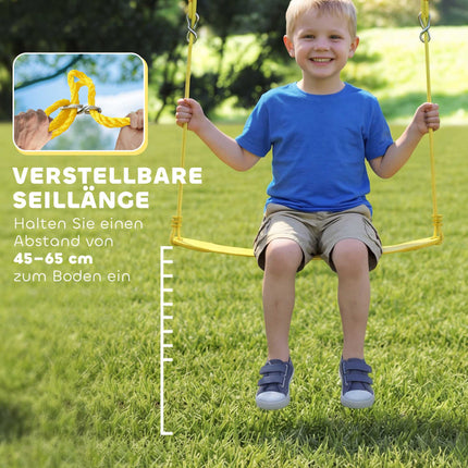 Dětská houpačková sestava s nastavitelnými lany, houpačka hnízdo 100cm