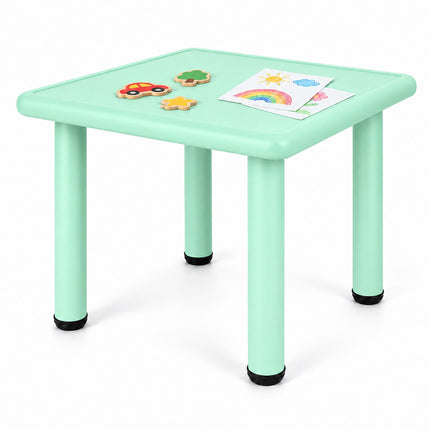 Children's Table for Indoor and Outdoor Use, 62 x 62 cm, Mint Green