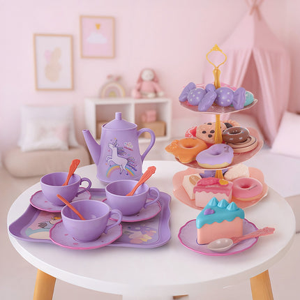 Children's Tea Set with Sweets in Suitcase