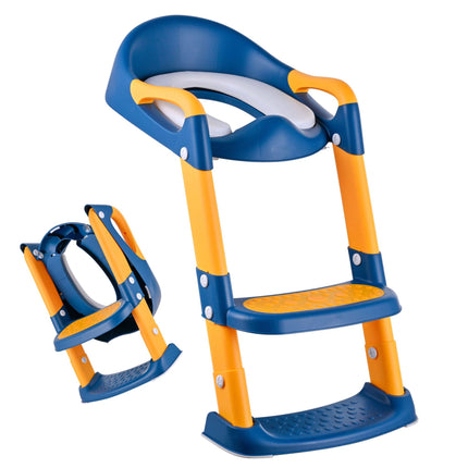 Kindertoilettensitz mit Treppe, verstellbar, rutschfest