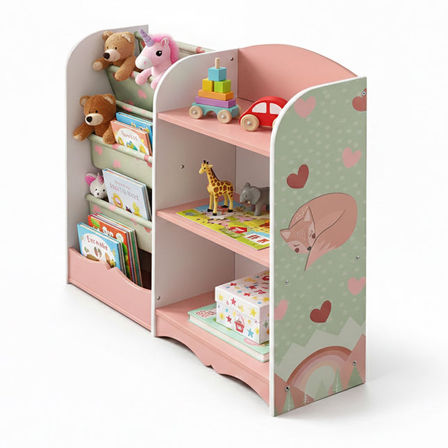 Children's Toy Storage Shelf with 7 Compartments