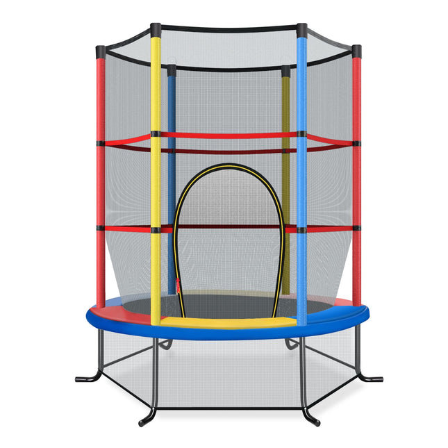 Kindertrampolin mit Sicherheitsnetz, 165cm, 135kg Tragkraft