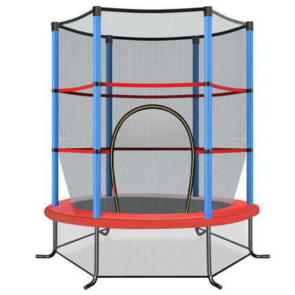 Children's Trampoline with Safety Net, 165cm, Blue