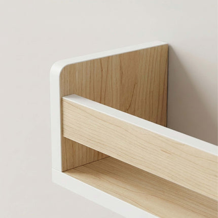 Children's Wall Shelves Set of 3, White MDF, 58cm