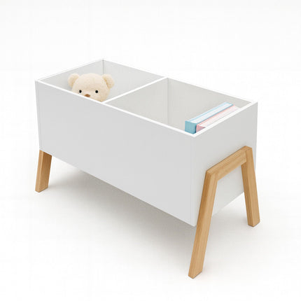 Children's White Bookcase, Toy Storage – Wood, 66.5cm