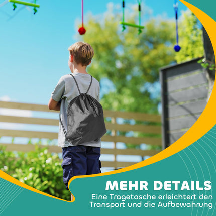 Children's Zipline Kit, 50kg Capacity, Ages 3-6, Blue