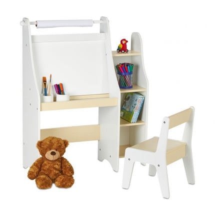Planche pour enfants avec compartiment et chaise