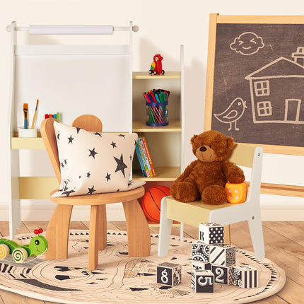 Planche pour enfants avec compartiment et chaise