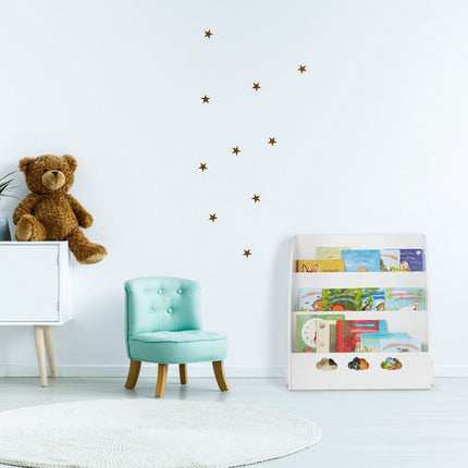 Children's bookshelf in white
