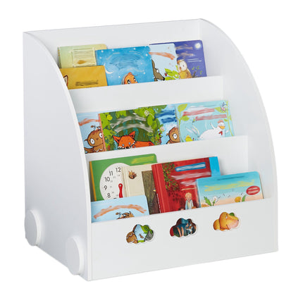 Children's bookshelf in white
