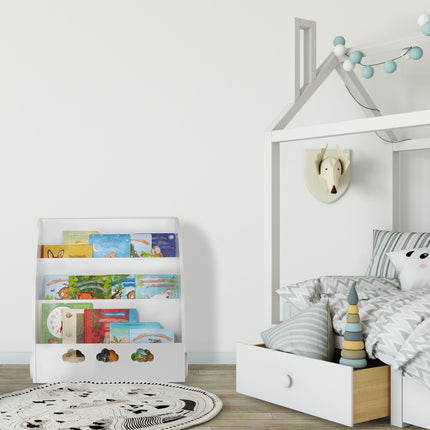 Children's bookshelf in white
