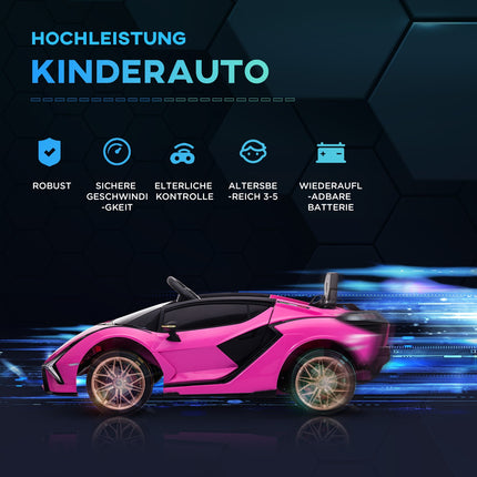 Pinkes Elektro-SUV-Auto für Kinder – 3 Gänge, MP3, Fernbedienung