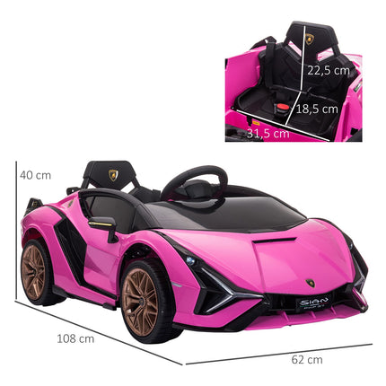 Pinkes Elektro-SUV-Auto für Kinder – 3 Gänge, MP3, Fernbedienung