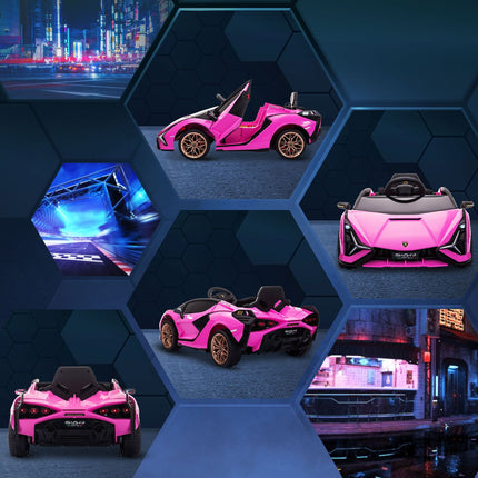 Pinkes Elektro-SUV-Auto für Kinder – 3 Gänge, MP3, Fernbedienung