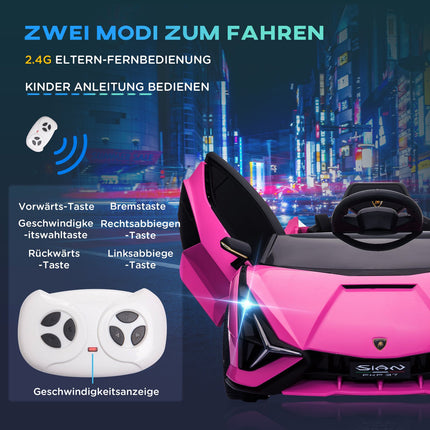 Pinkes Elektro-SUV-Auto für Kinder – 3 Gänge, MP3, Fernbedienung