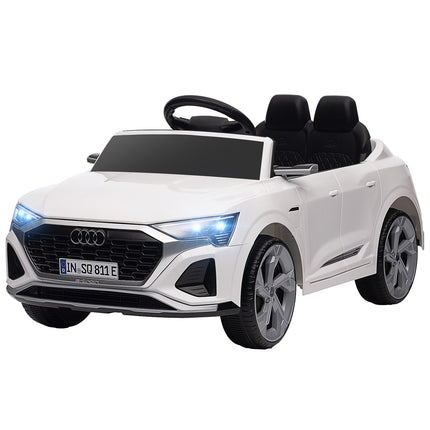 Elektroauto für Kinder 12V mit Fernbedienung, MP3 & Scheinwerfern, weiß